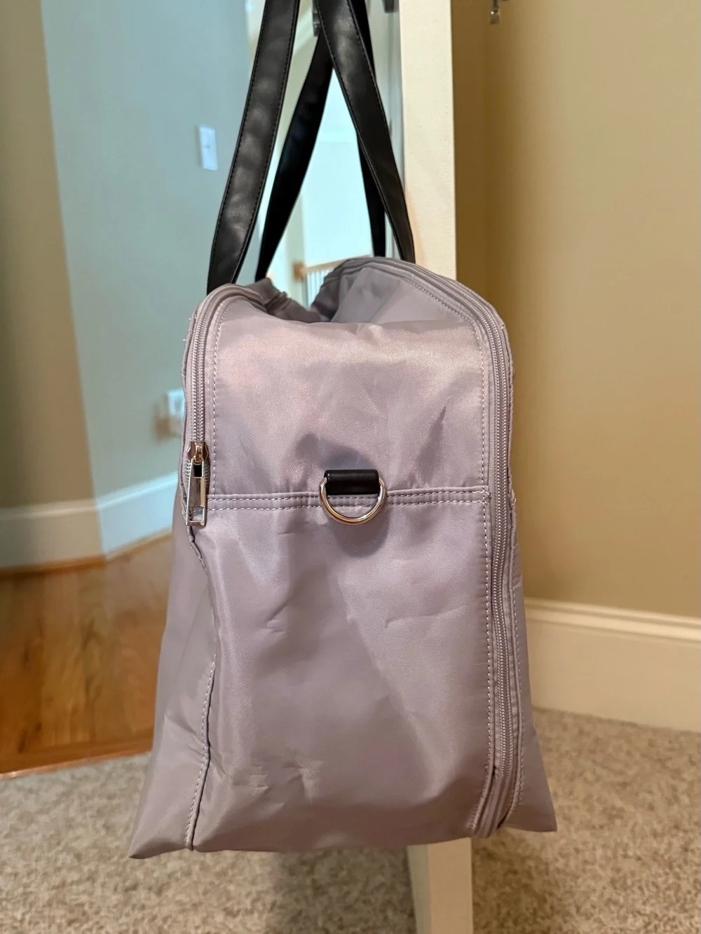 NEW Travel Duffel Bag Gray  Carry-On Weekender  Shoulder Strap